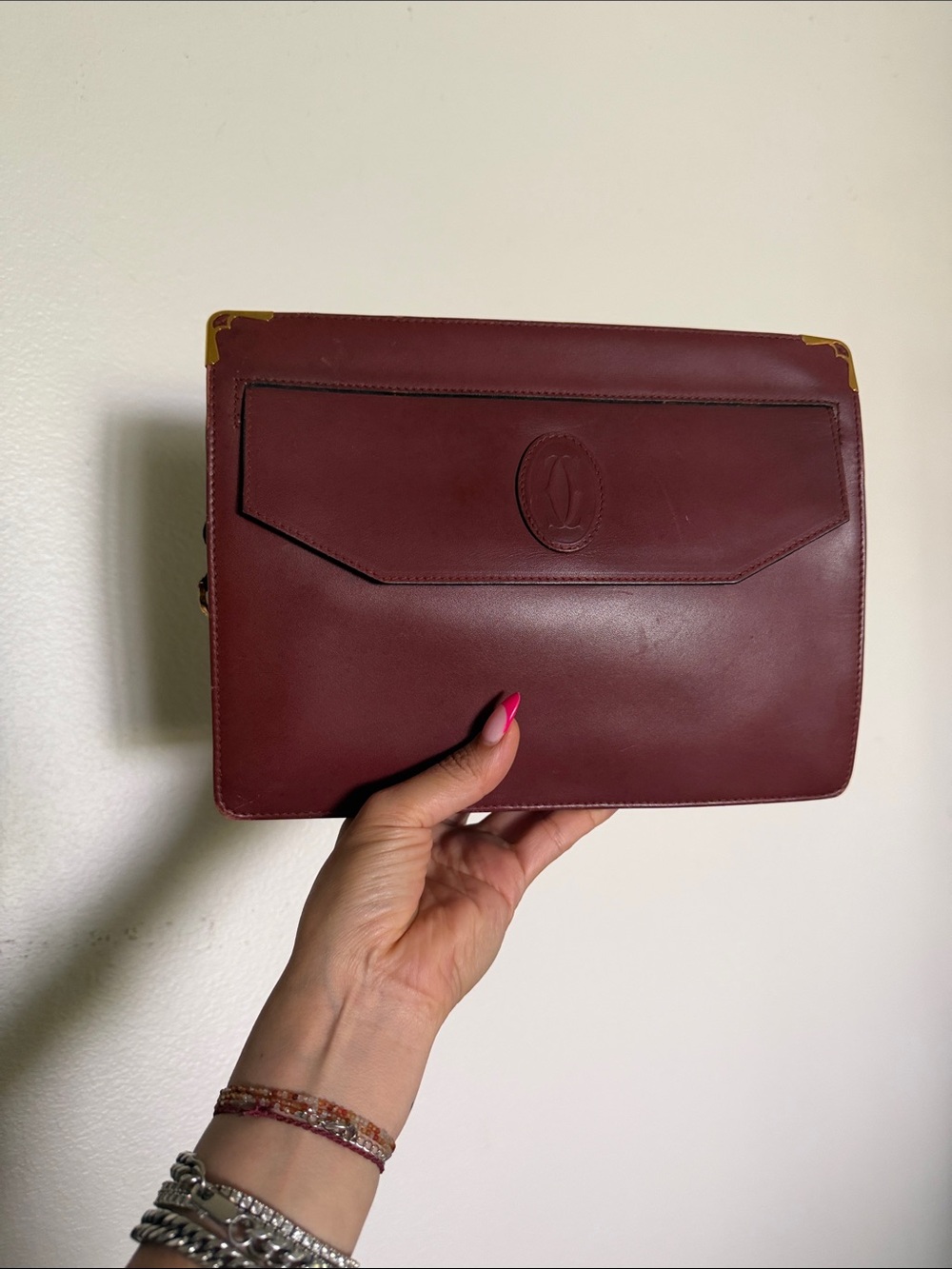Cartier clutch mastline Bordeaux Leather - Burgundy